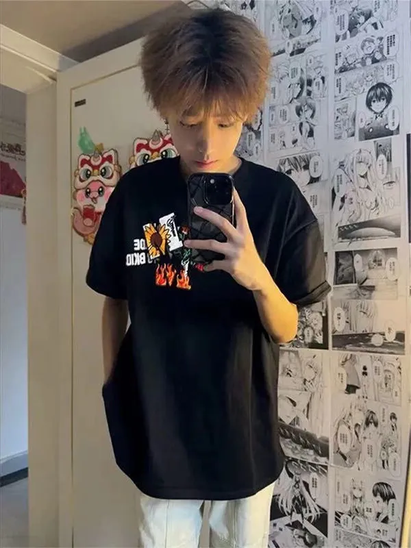 Bla Letter Magic Sti ort Sve Men's T-irt Summer Trendy Design American High Street f Sve Breathable Casual Tee
Bla Letter Magic Sti ort Sve Men's T-irt Summer Trendy Design American High Street f Sve Breathable Casual Tee
