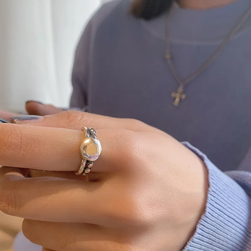 925 Sterling Silver Punk Open Rings For Women Couples New INS Fashion Vintage Handmade Fine Party Jewelry Gifts
925 Sterling Silver Punk Open Rings For Women Couples New INS Fashion Vintage Handmade Fine Party Jewelry Gifts