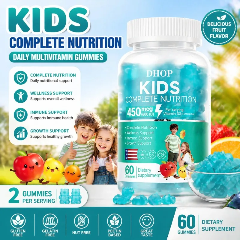 Kids Multivitamin Gummies with Vitamin D3 Daily Nutrition Soft Chew Dietary Supplement 60 Count Easy to Take Fruit Flavor
Kids Multivitamin Gummies with Vitamin D3 Daily Nutrition Soft Chew Dietary Supplement 60 Count Easy to Take Fruit Flavor
