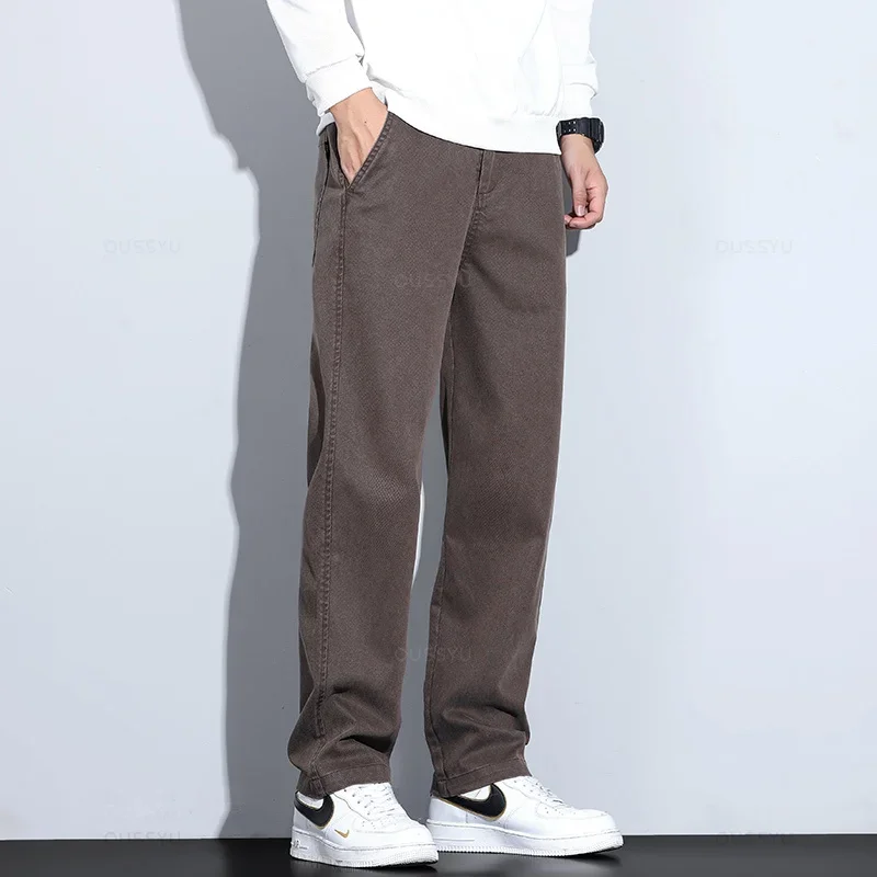New Autumn Winter High Quality Soft Pants Men Elastic Waist Loose Straight Thick Wide Solid Color Trousers Male Plus Size S153
New Autumn Winter High Quality Soft Pants Men Elastic Waist Loose Straight Thick Wide Solid Color Trousers Male Plus Size S153