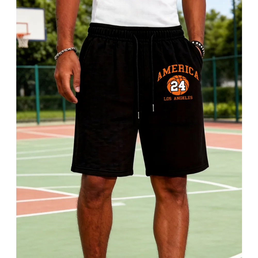 America Los Angeles Basketball No.24 Pattern Man Summer Casual Shorts Fitness Pocket Short Pants Sport Street All-Match Bottoms
America Los Angeles Basketball No.24 Pattern Man Summer Casual Shorts Fitness Pocket Short Pants Sport Street All-Match Bottoms