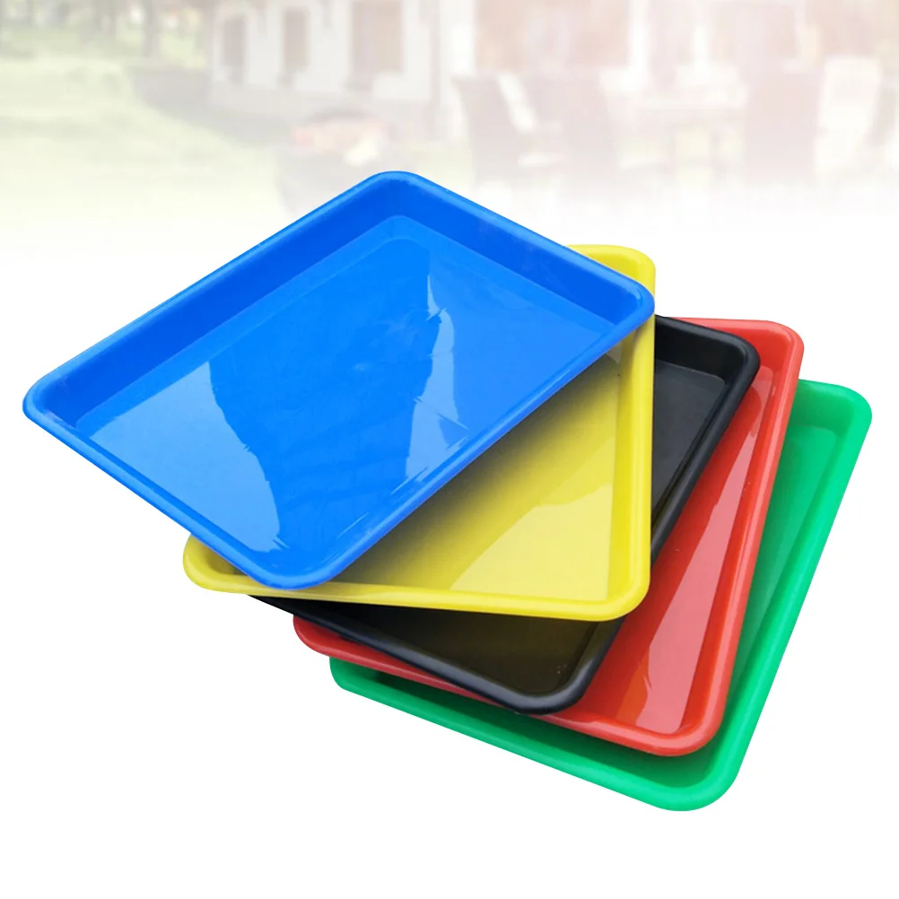 5pcs Plastic Tray Rectangular Stackable Storage For Kids Sand Building Blocks Artworks Tableware Small Items Activity Craft Cup
5pcs Plastic Tray Rectangular Stackable Storage For Kids Sand Building Blocks Artworks Tableware Small Items Activity Craft Cup