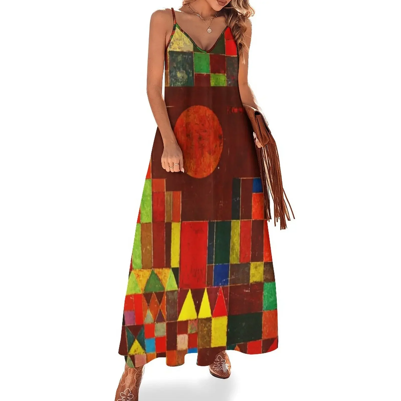 Paul Klee - Castle and Sun Klee Color Block w/Signature Sleeveless Dress dress for women 2025 Elegant gown Woman fashion
Paul Klee - Castle and Sun Klee Color Block w/Signature Sleeveless Dress dress for women 2025 Elegant gown Woman fashion