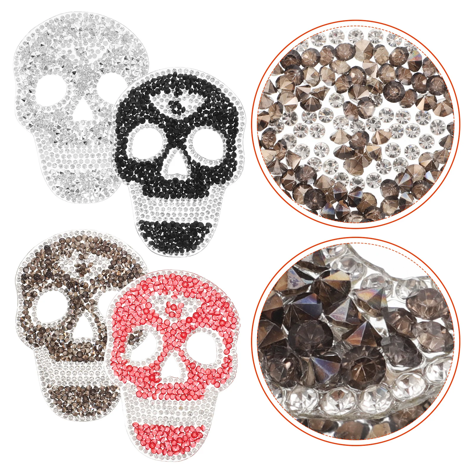 Набор из 4 нашивок-аппликаций в виде черепов со стразами, термоаппликации из смолы, блестящие, для декора джинсов, курток, сумок, одежды, уникальный дизайн
Набор из 4 нашивок-аппликаций в виде черепов со стразами, термоаппликации из смолы, блестящие, для декора джинсов, курток, сумок, одежды, уникальный дизайн