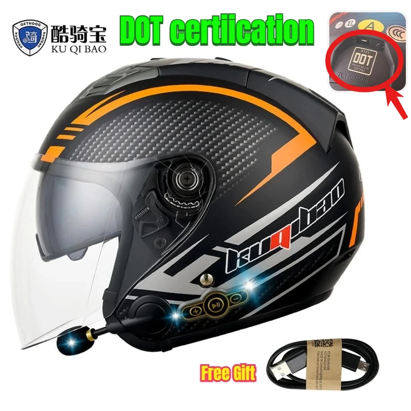DOT Approved Open Face 3/4 Motorcycle Helmet with Build-In Bluetooth Headset Earphone and Detachable Liner Motorsiklet Kask
DOT Approved Open Face 3/4 Motorcycle Helmet with Build-In Bluetooth Headset Earphone and Detachable Liner Motorsiklet Kask