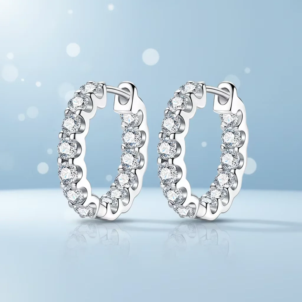 Женские серьги-кольца с бриллиантами Inside Out, серьги-гвоздики из стерлингового серебра с муассанитом
Женские серьги-кольца с бриллиантами Inside Out, серьги-гвоздики из стерлингового серебра с муассанитом