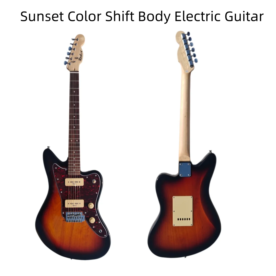 Sunset-Colored Offset Body Electric Guitar
Sunset-Colored Offset Body Electric Guitar