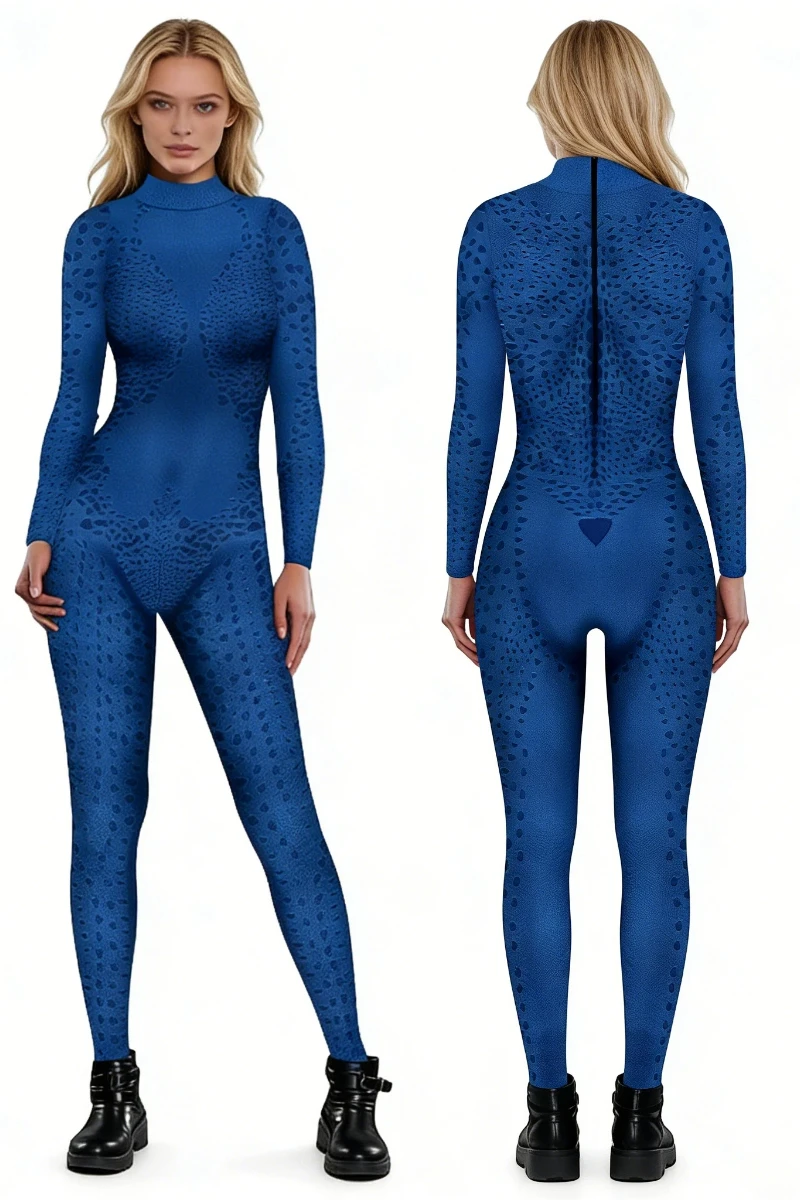 Women Halloween Cosplay Movie Costume Blue Sexy Jumpsuits Moive Hero Carnival Party Performance Zentai Bodysuits
Women Halloween Cosplay Movie Costume Blue Sexy Jumpsuits Moive Hero Carnival Party Performance Zentai Bodysuits