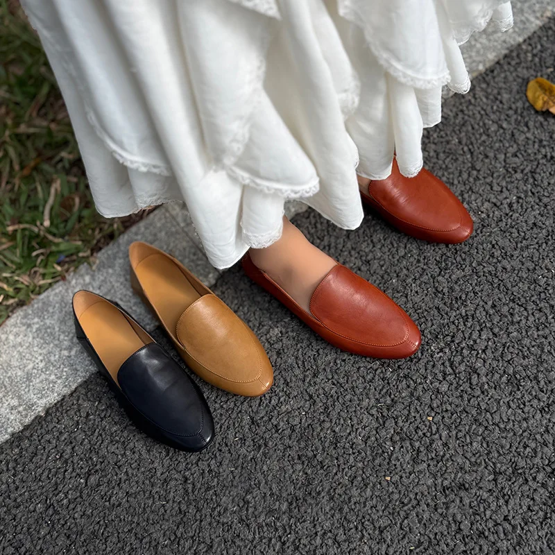 2026 Autumn Soft Leather Women's Loafers Handmade Comfortable Genuine Leather Flat Retro Slip on Casual Shoes Ladies Woman
2026 Autumn Soft Leather Women's Loafers Handmade Comfortable Genuine Leather Flat Retro Slip on Casual Shoes Ladies Woman