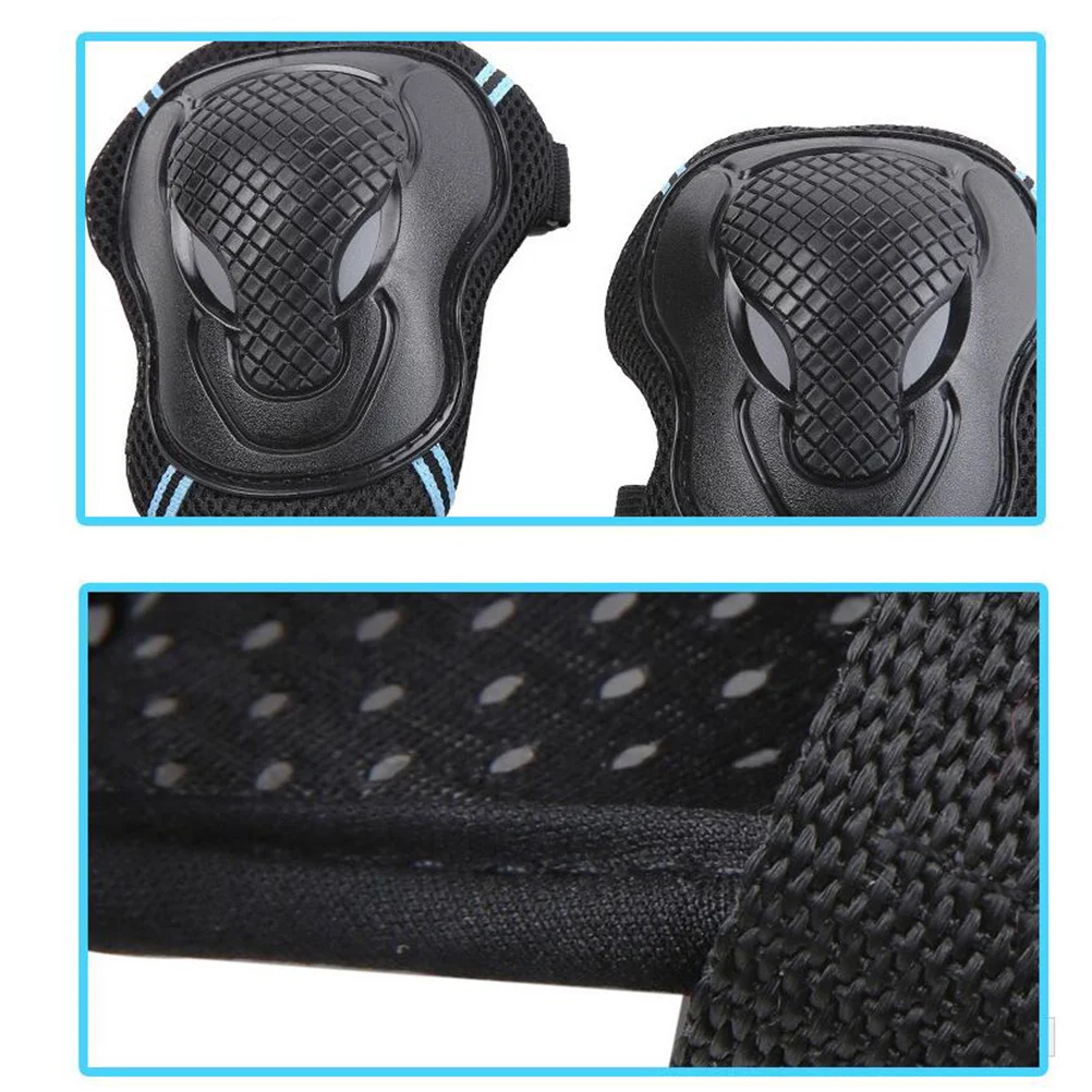 Sports Protective Gear Set Knee Elbow Wrist Pads for Adults Teens Scooter Roller Skating Black Blue Size S Ventilated
Sports Protective Gear Set Knee Elbow Wrist Pads for Adults Teens Scooter Roller Skating Black Blue Size S Ventilated