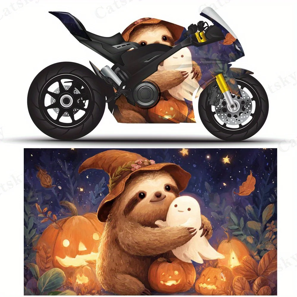 Наклейки на мотоциклетную пленку на Хэллоуин, ленивец, прочные клейкие наклейки из ПВХ для настройки мотоцикла, устойчивые к атмосферным воздействиям защитные
Наклейки на мотоциклетную пленку на Хэллоуин, ленивец, прочные клейкие наклейки из ПВХ для настройки мотоцикла, устойчивые к атмосферным воздействиям защитные