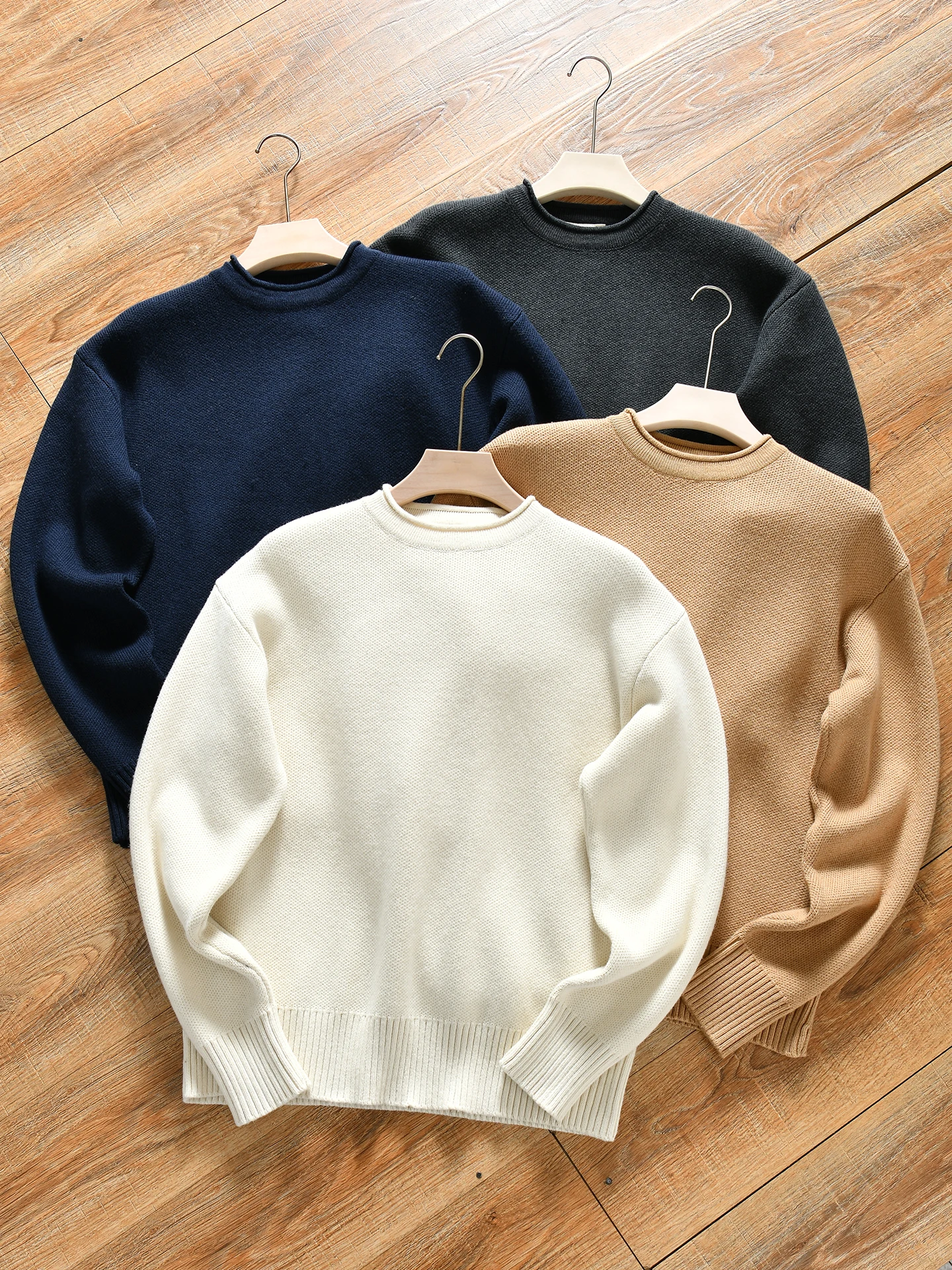 Men's Casual Knitted Wool Cotton Blend Sweater round Neck Roll Design Thickened Winter Warm Breathable Comfortable Loose...
Men's Casual Knitted Wool Cotton Blend Sweater round Neck Roll Design Thickened Winter Warm Breathable Comfortable Loose...