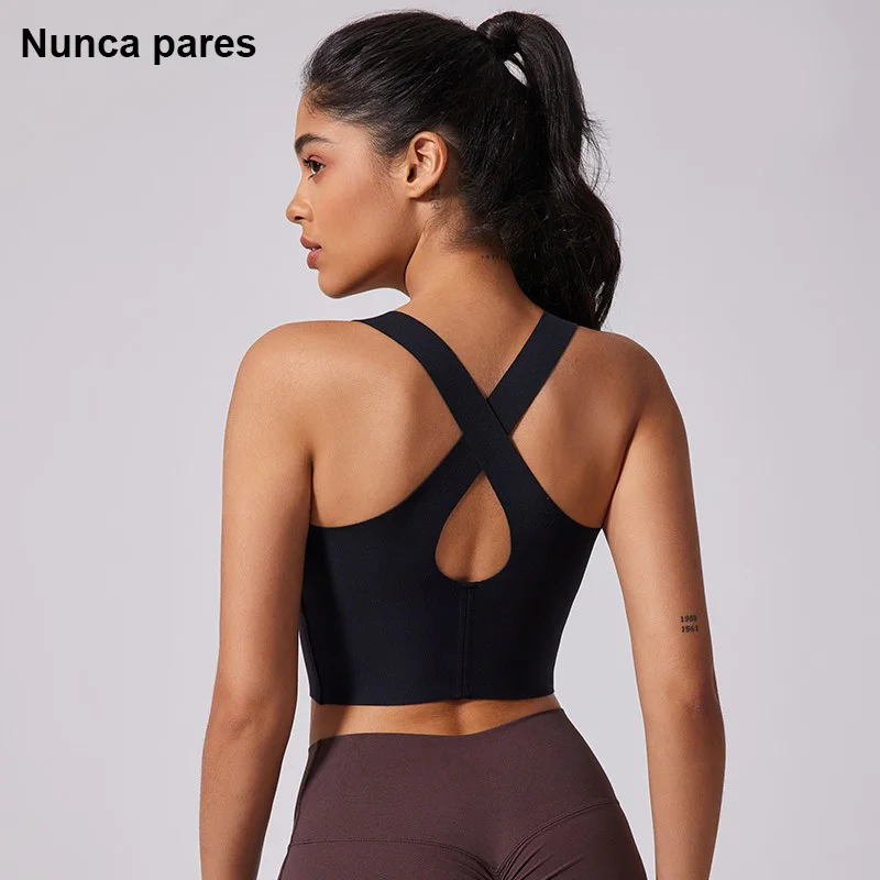 Criss Cross Breathable Fitness Running Vest Backless Sport Bra Yoga Top Women Fixed Chest Pad Workout Top
Criss Cross Breathable Fitness Running Vest Backless Sport Bra Yoga Top Women Fixed Chest Pad Workout Top