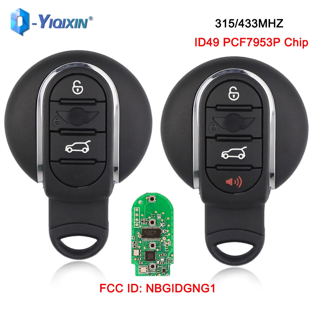 Smart Key For BMW Mini Cooper Countryman Clubman F-Series F55 F56 F55 F56 F57 F60 Remote Car Key 315/434MHz ID49 Chip NBGIDGNG1
Smart Key For BMW Mini Cooper Countryman Clubman F-Series F55 F56 F55 F56 F57 F60 Remote Car Key 315/434MHz ID49 Chip NBGIDGNG1