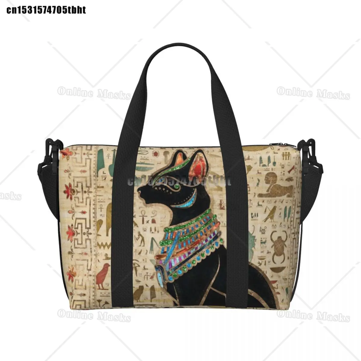 Egyptian Cat Groceries Tote Shopping Bags Women Big Capacity Egypt Hieroglyphic Gym Beach Travel Bags
Egyptian Cat Groceries Tote Shopping Bags Women Big Capacity Egypt Hieroglyphic Gym Beach Travel Bags