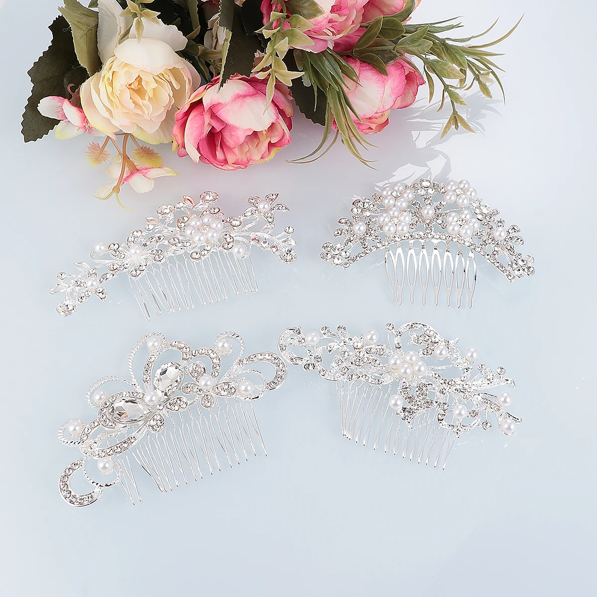 4 Pcs Pearl Comb Rhinestone Hair Accessories Headpiece Clip for Women Wedding Barrette Bridesmaid Side Crystal Clips
4 Pcs Pearl Comb Rhinestone Hair Accessories Headpiece Clip for Women Wedding Barrette Bridesmaid Side Crystal Clips