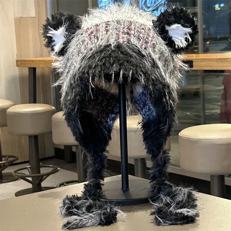 Милые шапки с медвежонком для женщин, зимние вязаные теплые шапки ручной работы для защиты ушей, универсальные шапочки с защитой от холода
Милые шапки с медвежонком для женщин, зимние вязаные теплые шапки ручной работы для защиты ушей, универсальные шапочки с защитой от холода