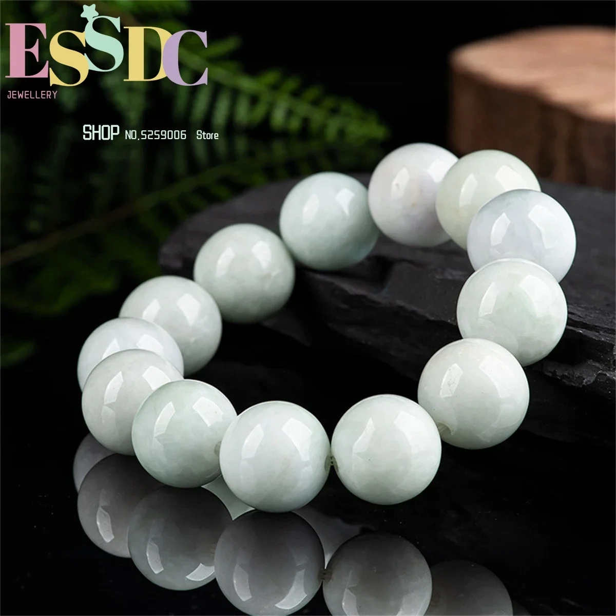 Natural Myanmar A Jadeite 18mm Green White Bracelet Ice Beads Men's Jade Wholesale Fashion Jewelry Charm Gift Amulet Ornaments
Natural Myanmar A Jadeite 18mm Green White Bracelet Ice Beads Men's Jade Wholesale Fashion Jewelry Charm Gift Amulet Ornaments