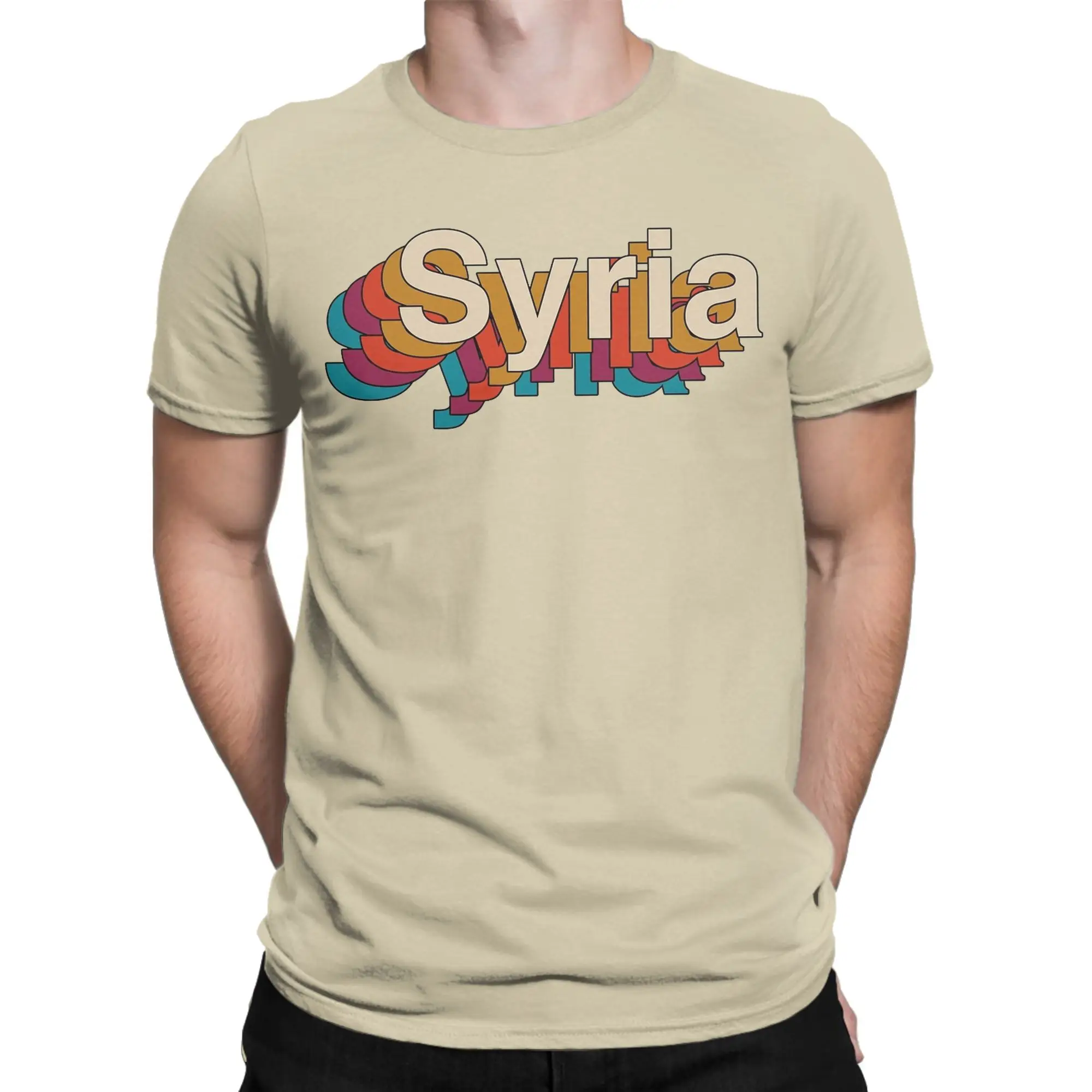 Syria Independence RETRO T-Shirts for Men Vintage Cotton Tees Crewneck Short Sleeve T Shirt Original Clothes
Syria Independence RETRO T-Shirts for Men Vintage Cotton Tees Crewneck Short Sleeve T Shirt Original Clothes