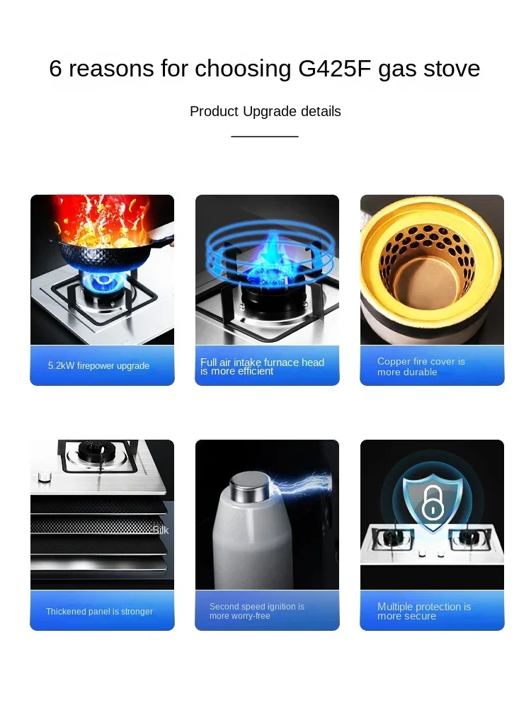Konka 758 Embedded Double Burner Gas Stove Stainless Steel Household LPG & Natural Gas Cooker
Konka 758 Embedded Double Burner Gas Stove Stainless Steel Household LPG & Natural Gas Cooker