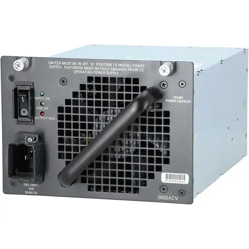 Best Price 4500 Series Switch 2800W AC Power Supply PWR-C45-2800ACV with 1 Year Warranty POE Function in Stock
Best Price 4500 Series Switch 2800W AC Power Supply PWR-C45-2800ACV with 1 Year Warranty POE Function in Stock