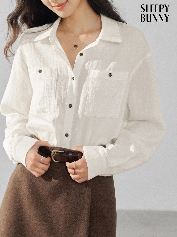 Текстурированная белая рубашка с длинным рукавом для женщин, свободная повседневная блузка, минималистичный топ на пуговицах для осеннего офиса, свободная одежда
Текстурированная белая рубашка с длинным рукавом для женщин, свободная повседневная блузка, минималистичный топ на пуговицах для осеннего офиса, свободная одежда