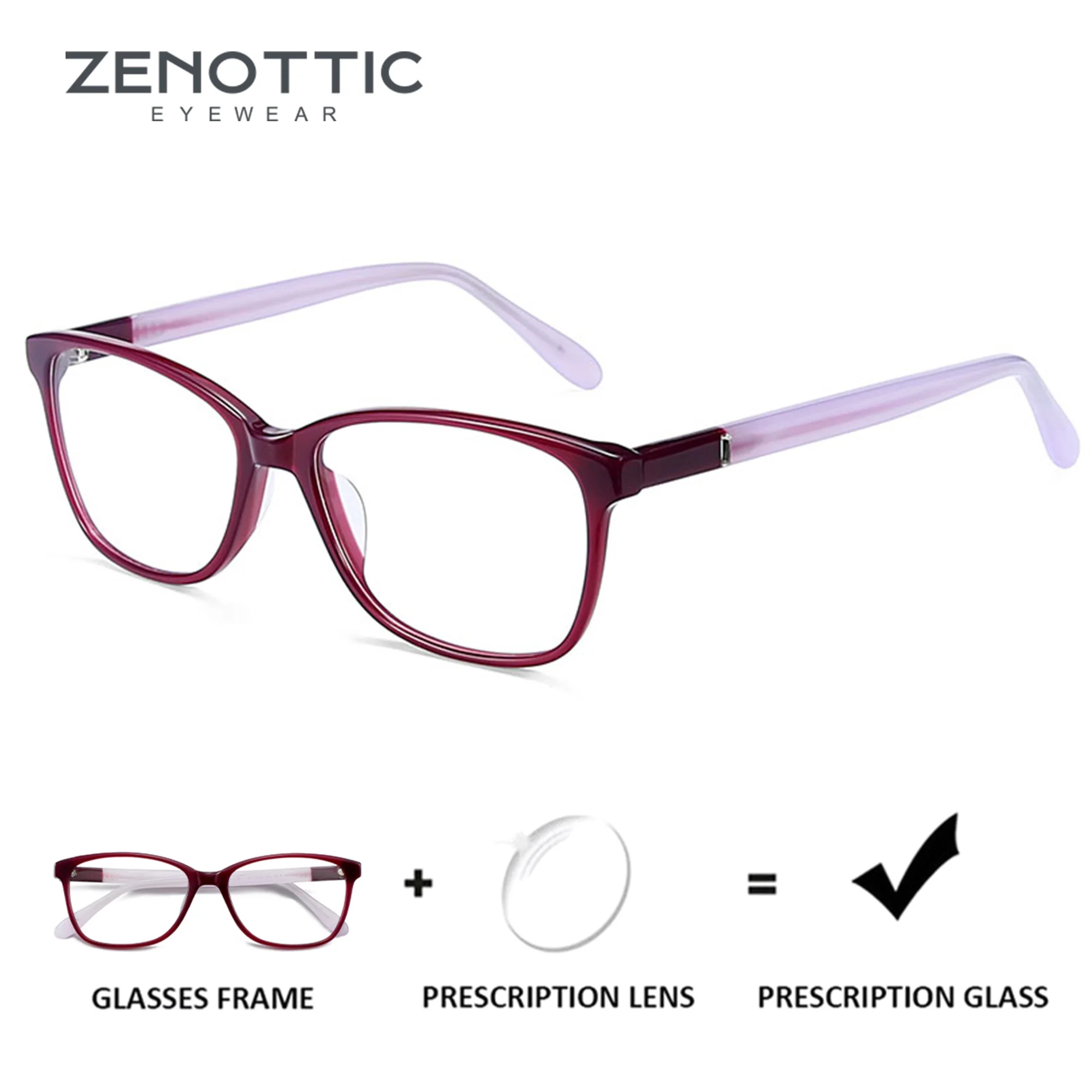 ZENOTTIC Women Square Prescription Glasses Handmade Acetate Progressive Optical Eyewear for Anti Blu-Ray Myopia Eyeglasses
ZENOTTIC Women Square Prescription Glasses Handmade Acetate Progressive Optical Eyewear for Anti Blu-Ray Myopia Eyeglasses