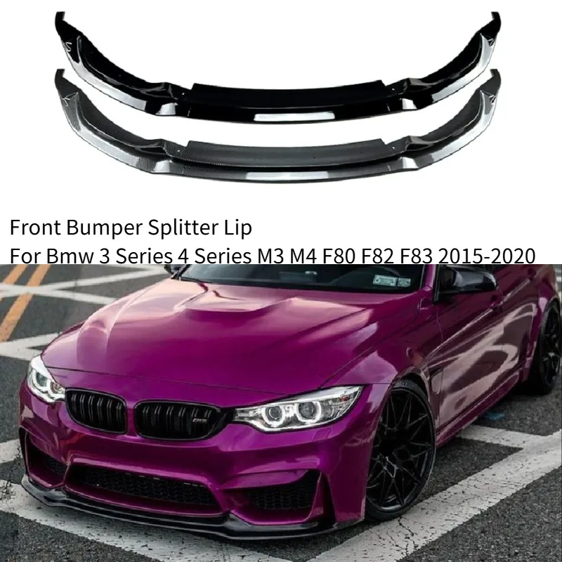 For Bmw 3 Series 4 Series M3 M4 F80 F82 F83 2015-2020 Front Bumper Splitter Lip Diffuser Body Kit Spoiler Car Modification Parts
For Bmw 3 Series 4 Series M3 M4 F80 F82 F83 2015-2020 Front Bumper Splitter Lip Diffuser Body Kit Spoiler Car Modification Parts