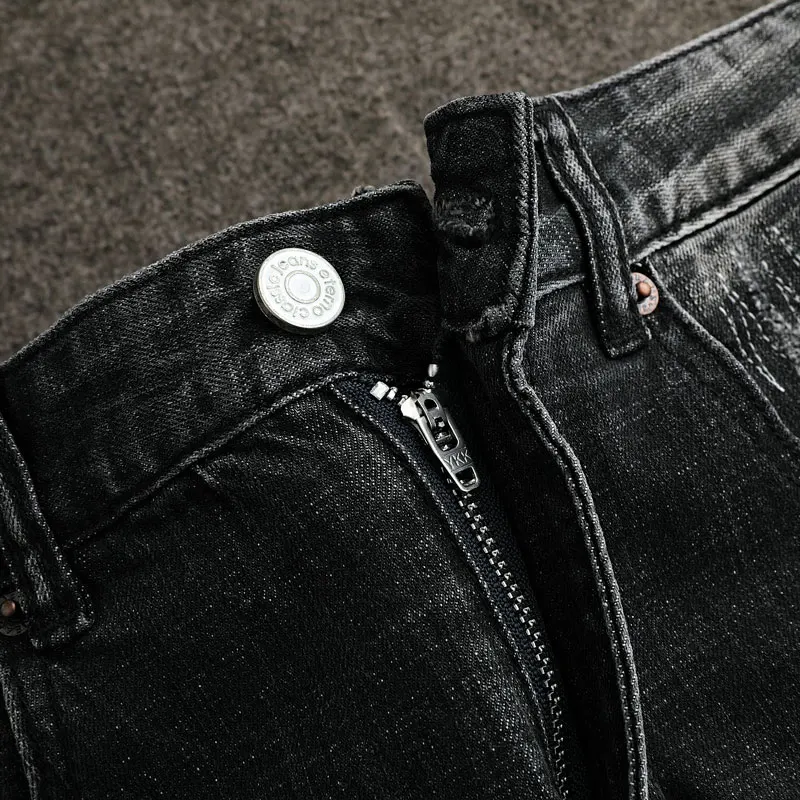 HombreDesigner Fashion Men's New Denim Jeans, Washed Nostalgic Stretch Slim Black Jeans, Designer High Quality Pants Y2K
HombreDesigner Fashion Men's New Denim Jeans, Washed Nostalgic Stretch Slim Black Jeans, Designer High Quality Pants Y2K