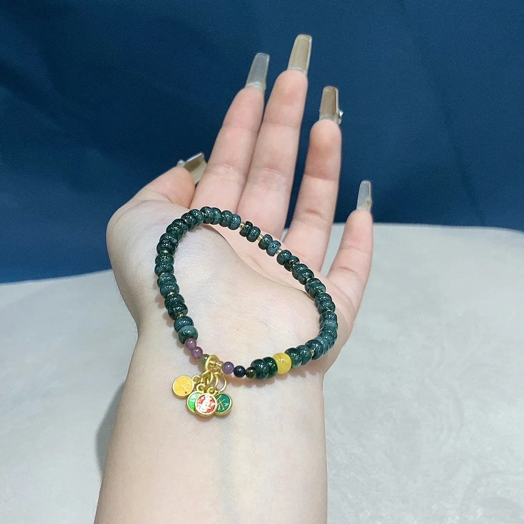 Blue Water Jadeite Peace and Joy Bracelet Simple and Exquisite Niche Gift Gift Women's Bracelet
Blue Water Jadeite Peace and Joy Bracelet Simple and Exquisite Niche Gift Gift Women's Bracelet