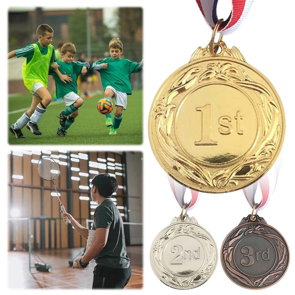 5cm Gold/Silver/Bronze Medal Students Rewards with Neck Ribbon Metal Winner Medals Competition Medals for Marathon Ball Games
5cm Gold/Silver/Bronze Medal Students Rewards with Neck Ribbon Metal Winner Medals Competition Medals for Marathon Ball Games