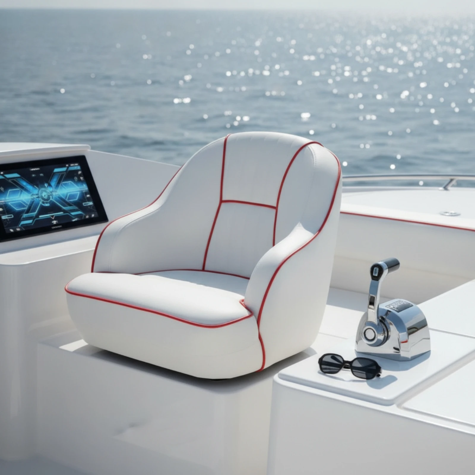 Pilot's Boat Seat Contoured Helm Seat Pilot Chair Ergonomic Furniture Marine-Grade for Anglers, Speedboats, Fishing Boats
Pilot's Boat Seat Contoured Helm Seat Pilot Chair Ergonomic Furniture Marine-Grade for Anglers, Speedboats, Fishing Boats
