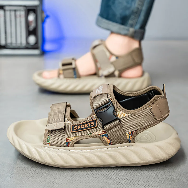 Men's Sandals Summer 2026 New Outdoor Wear Anti-slip Wear-resistant Beach Slippers Sports Car Driving Outdoor Activities
Men's Sandals Summer 2026 New Outdoor Wear Anti-slip Wear-resistant Beach Slippers Sports Car Driving Outdoor Activities