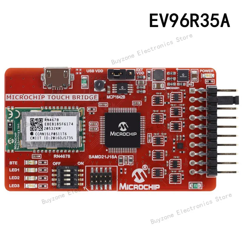 EV96R35A ATSAMD21, MCP2221, RN4678, многофункциональная платформа интерфейса, оценочная плата расширения
EV96R35A ATSAMD21, MCP2221, RN4678, многофункциональная платформа интерфейса, оценочная плата расширения