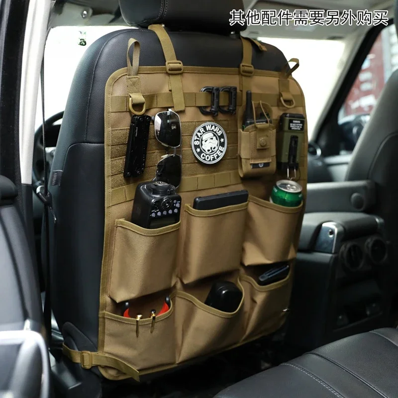 The product can be customized. Car seat back storage bag, multi-functional off-road vehicle equipment camping
The product can be customized. Car seat back storage bag, multi-functional off-road vehicle equipment camping