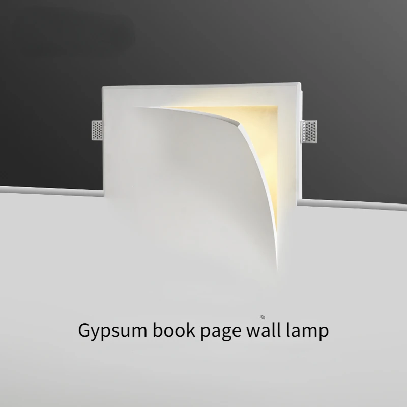 Modern Minimalist Gypsum Book Page Wall Lamp Home Decoration Living Room Corridor Lighting Fixtures LED Designer Wall Lights
Modern Minimalist Gypsum Book Page Wall Lamp Home Decoration Living Room Corridor Lighting Fixtures LED Designer Wall Lights
