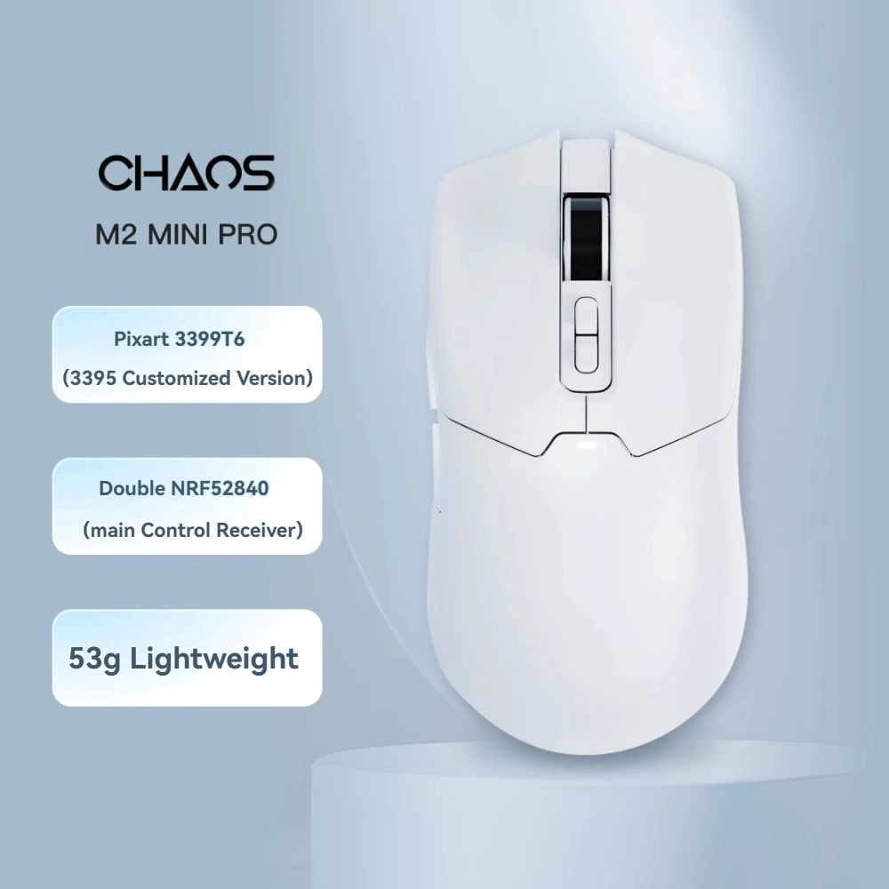 Мини-игровая мышь CHAOS M2, беспроводная, 26000 точек на дюйм PAW3395, 53 г, мини-модель Viper, легкая, эргономичная, высокопроизводительная мышь на заказ
Мини-игровая мышь CHAOS M2, беспроводная, 26000 точек на дюйм PAW3395, 53 г, мини-модель Viper, легкая, эргономичная, высокопроизводительная мышь на заказ