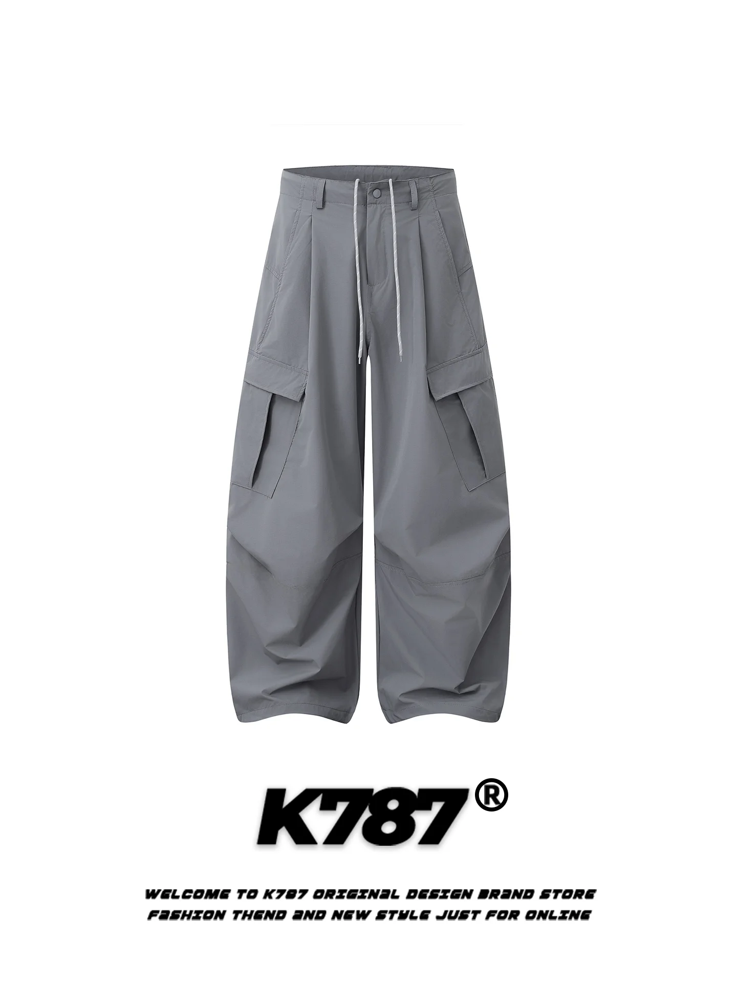 K787 American Retro Work Pants Casual Loose Wide Leg Paratrooper Trousers Men Women Multi kets Knife ape Casual Trousers
K787 American Retro Work Pants Casual Loose Wide Leg Paratrooper Trousers Men Women Multi kets Knife ape Casual Trousers