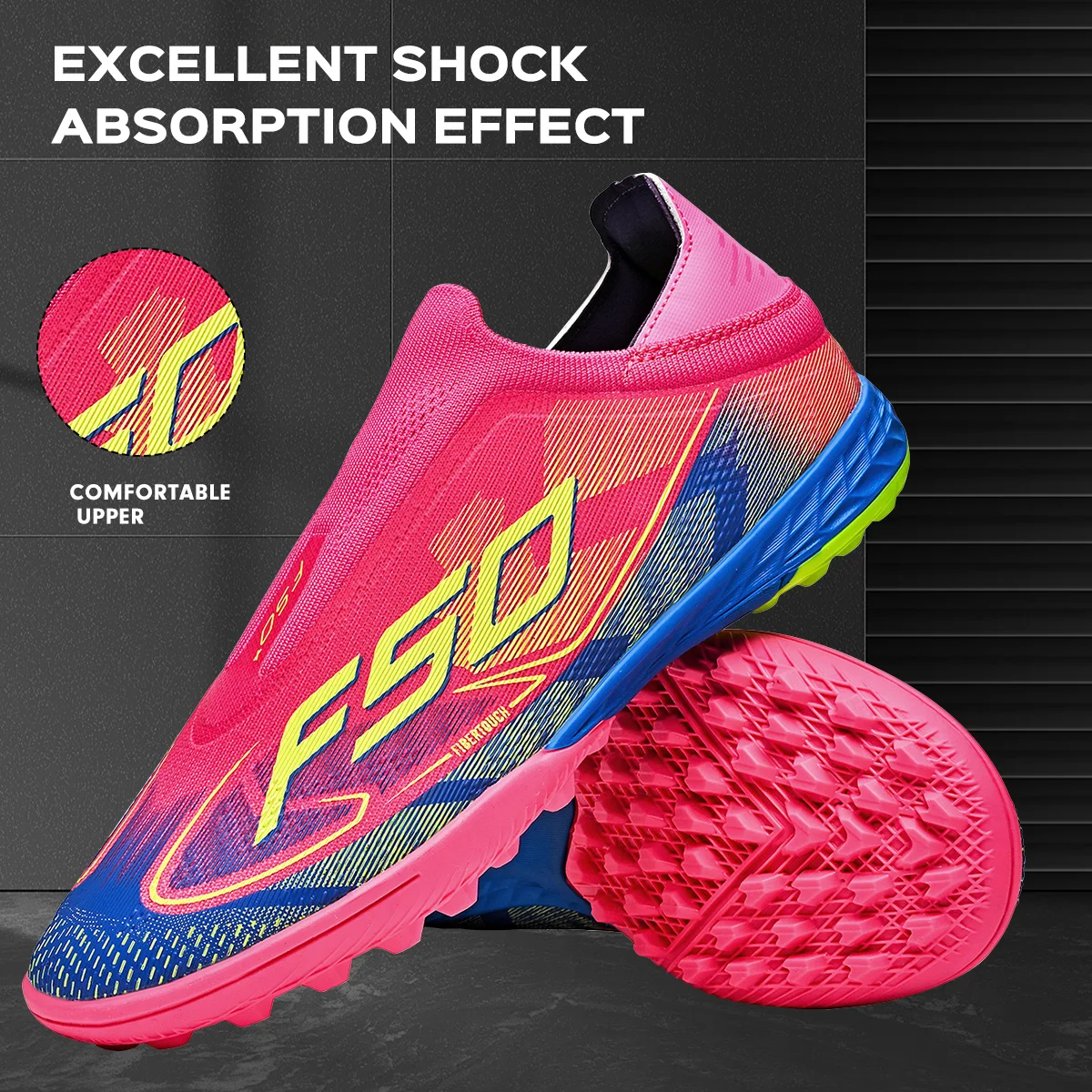Athletic TF Turf Soccer cleats PU Fabric Skin-friendly Upper Rubber Non-slip Sole Reliable Quality Training Footwear
Athletic TF Turf Soccer cleats PU Fabric Skin-friendly Upper Rubber Non-slip Sole Reliable Quality Training Footwear