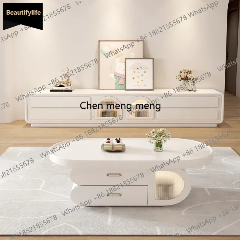 c139 combination oval living room home white high feeling luxury Living room home Cream style small sized coffee table TV cabine
c139 combination oval living room home white high feeling luxury Living room home Cream style small sized coffee table TV cabine