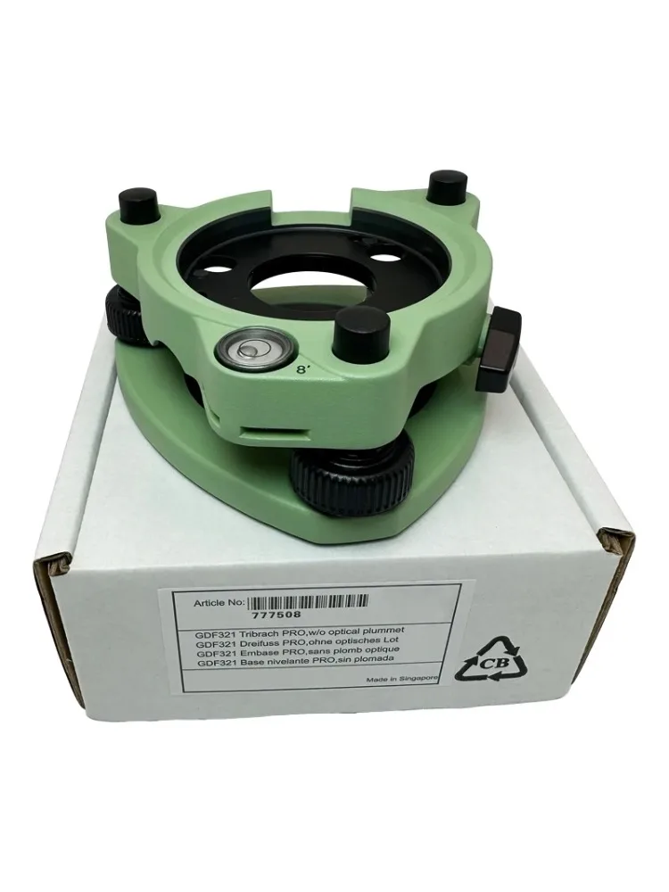 GDF321 Tribrach Green For Lei Geosystems Without Optical Plummet Replacement For Total Station WITH LOGO
GDF321 Tribrach Green For Lei Geosystems Without Optical Plummet Replacement For Total Station WITH LOGO