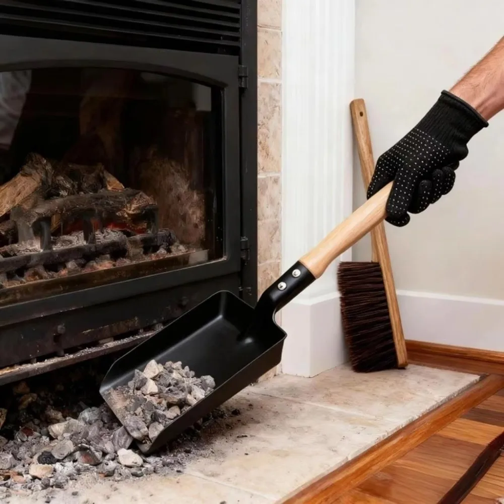 Ash Removal Fireplace Ash Bucket Large Capacity Heavy Duty Ash Shovel Brush Bucket Set with Lid Rust Resistant
Ash Removal Fireplace Ash Bucket Large Capacity Heavy Duty Ash Shovel Brush Bucket Set with Lid Rust Resistant