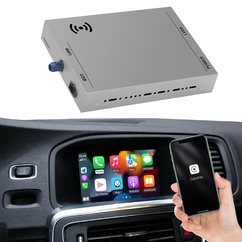 Хорошо продается беспроводной модульный CarPlay для Volvo S60 XC60 V60 S80 V40 беспроводной Android Auto Box адаптер Carplay автомобильный Android плеер
Хорошо продается беспроводной модульный CarPlay для Volvo S60 XC60 V60 S80 V40 беспроводной Android Auto Box адаптер Carplay автомобильный Android плеер