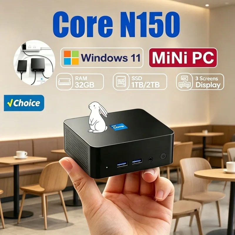 2026 Sidereal Core N150 MINI PC Windows 11 Pro Lilliputian Carriable Workstation RAM 1TB SSD WIFI 6 BT5.2 4K HD Mini Gaming
2026 Sidereal Core N150 MINI PC Windows 11 Pro Lilliputian Carriable Workstation RAM 1TB SSD WIFI 6 BT5.2 4K HD Mini Gaming