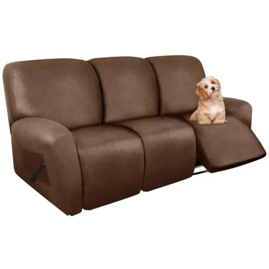 Recliner Sofa Covers - Leather Like Recliner Sofa 3 Seater Recliner Couch Covers for 3 Cushion Couch 8 Pieces Washable Stretch
Recliner Sofa Covers - Leather Like Recliner Sofa 3 Seater Recliner Couch Covers for 3 Cushion Couch 8 Pieces Washable Stretch