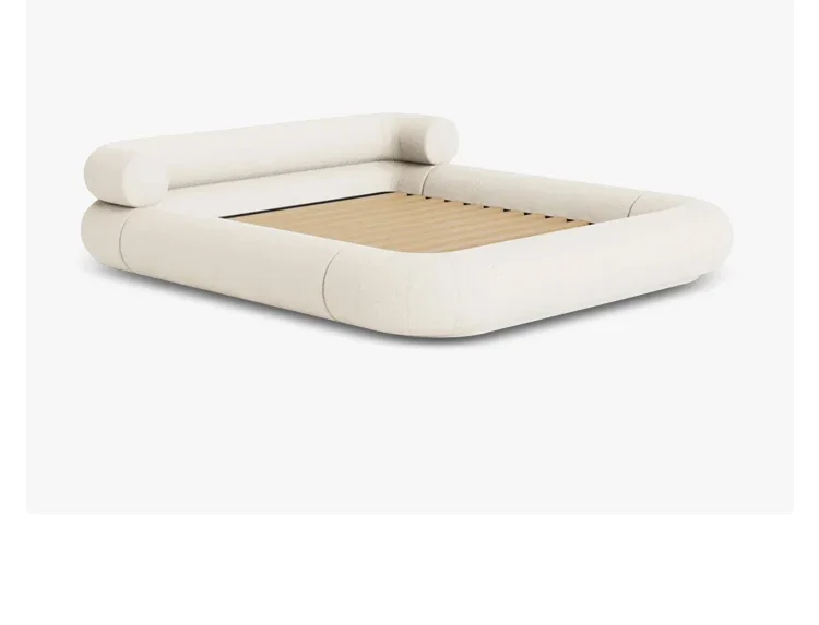 Cream wind master bedroom bed simple white
Cream wind master bedroom bed simple white