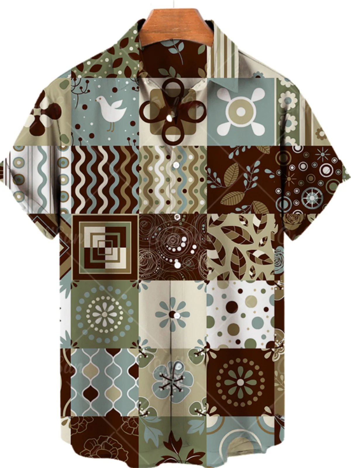 Retro 3D Geometric Print ort Sve irt Lapel Design Faionable Urban Loose Fit All Seasons Casual Wear for plus Size Men
Retro 3D Geometric Print ort Sve irt Lapel Design Faionable Urban Loose Fit All Seasons Casual Wear for plus Size Men