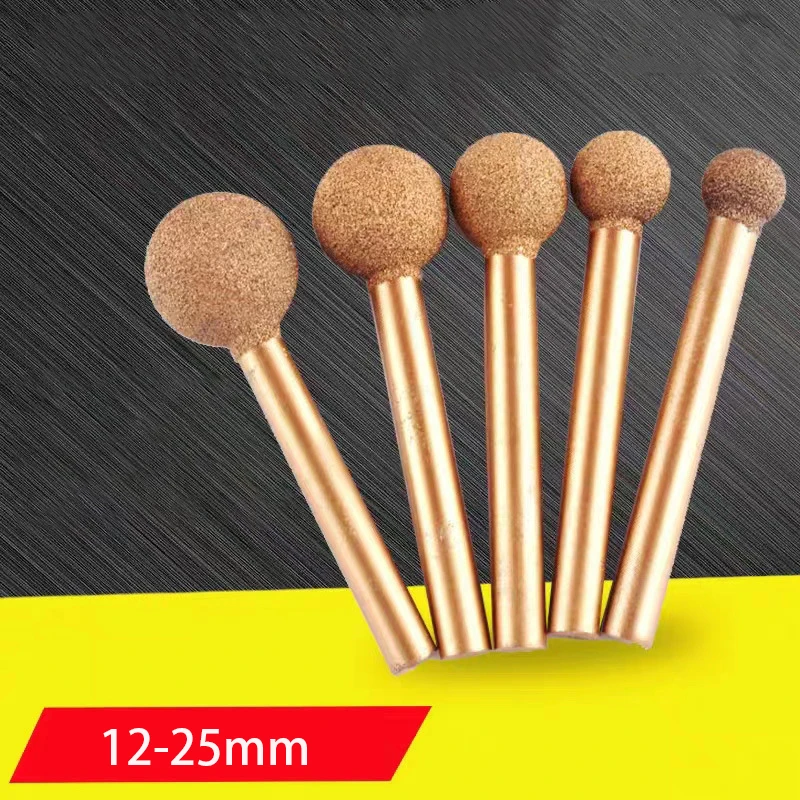 12-25mm Ball Brazed Grinding Head 6mm Shank Coarse/Fine Sand Burr Grinding Polish Bit Alloy Polishing Rotary Tools
12-25mm Ball Brazed Grinding Head 6mm Shank Coarse/Fine Sand Burr Grinding Polish Bit Alloy Polishing Rotary Tools