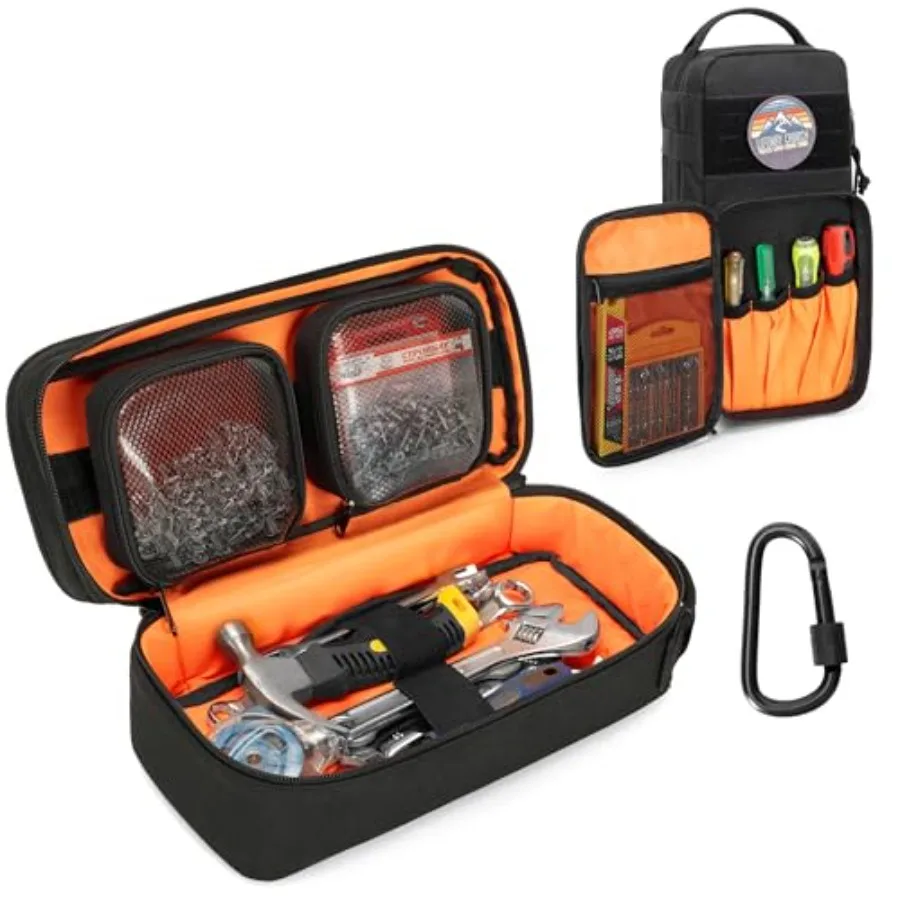 【Spot goods】Heavy Duty Small Tool Bag Storage with 2 Zipper Pouches Multi-functional Tactical Molle Tool Organizer Case with Lo
【Spot goods】Heavy Duty Small Tool Bag Storage with 2 Zipper Pouches Multi-functional Tactical Molle Tool Organizer Case with Lo