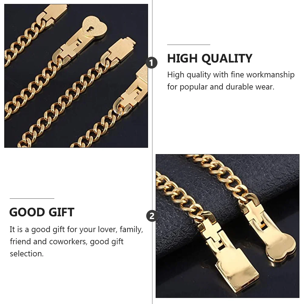 1Pair Lock Key Couple Bracelet Stylish Unisex Wrist Rope Durable Chic Bangle Creative Gift For Party Daily Wear Lovers Friends
1Pair Lock Key Couple Bracelet Stylish Unisex Wrist Rope Durable Chic Bangle Creative Gift For Party Daily Wear Lovers Friends